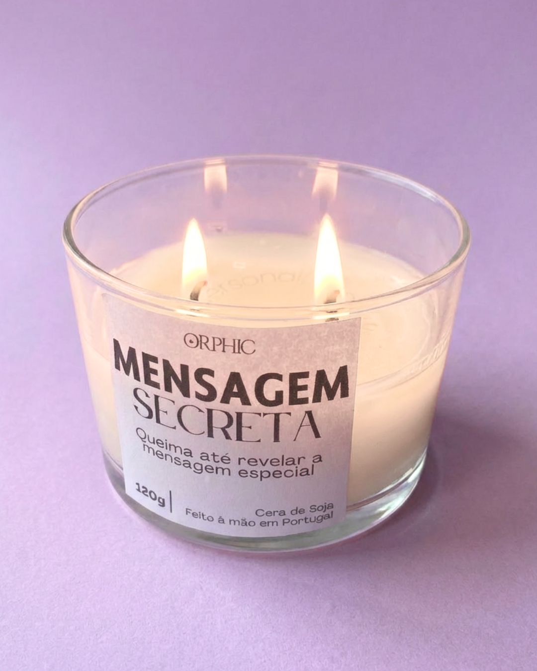 Vela com Mensagem Secreta - Personalizada