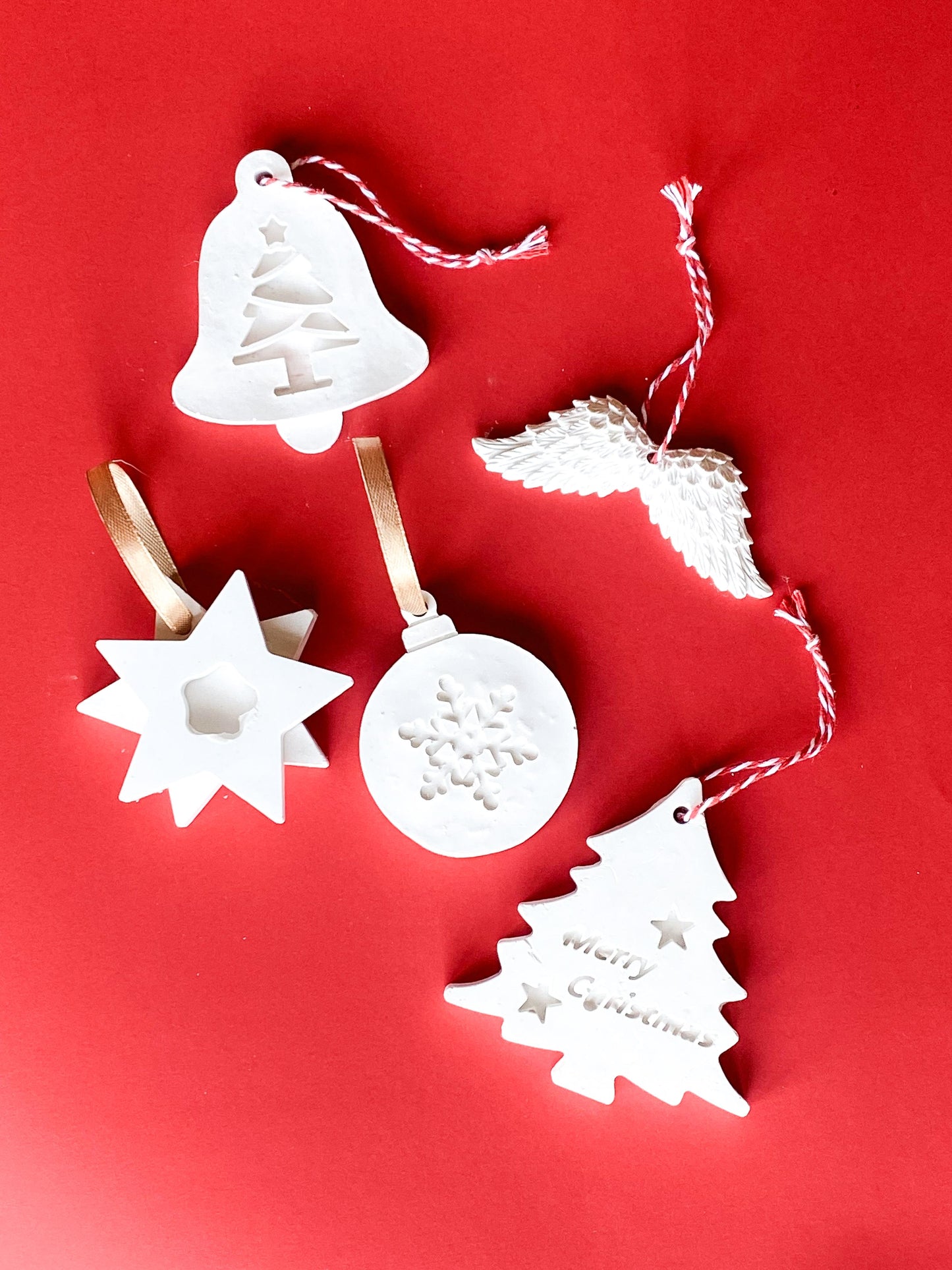 PACK 5 ORNAMENTOS EM GESSO PERFUMADO