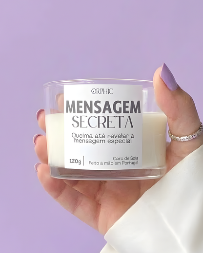 Vela com Mensagem Secreta - Personalizada