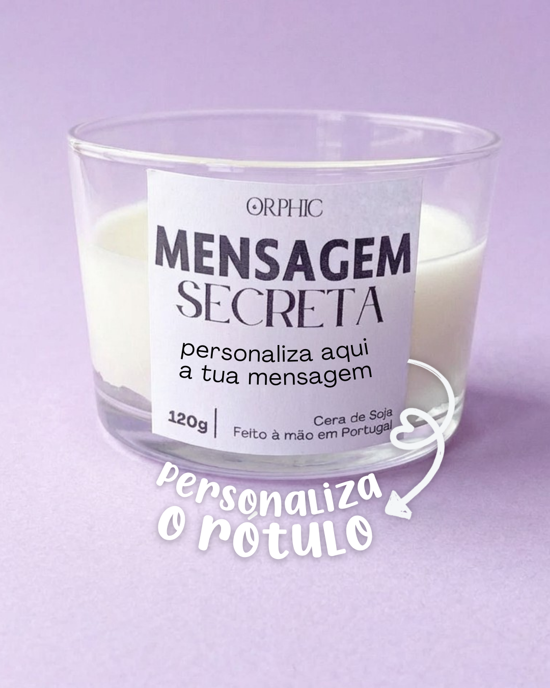 Vela com Mensagem Secreta - Personalizada
