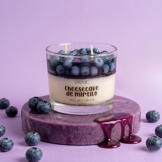 Vela Cheesecake de Mirtilo