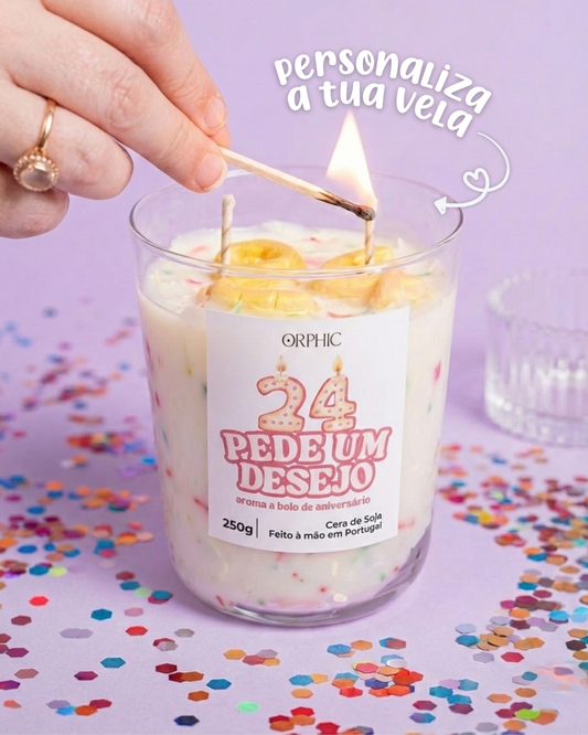Vela de Aniversário - Personalizada